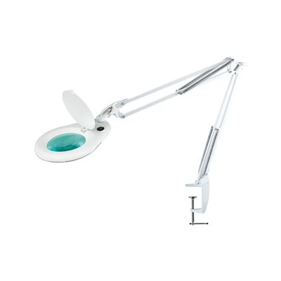 Lampada da scrivania con lente d'ingrandimento